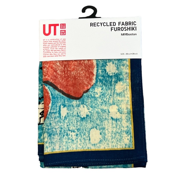 Uniqlo Recycled Fabric Furoshiki Wrapping Cloth‎ Scarf NWT - Picture 1 of 5